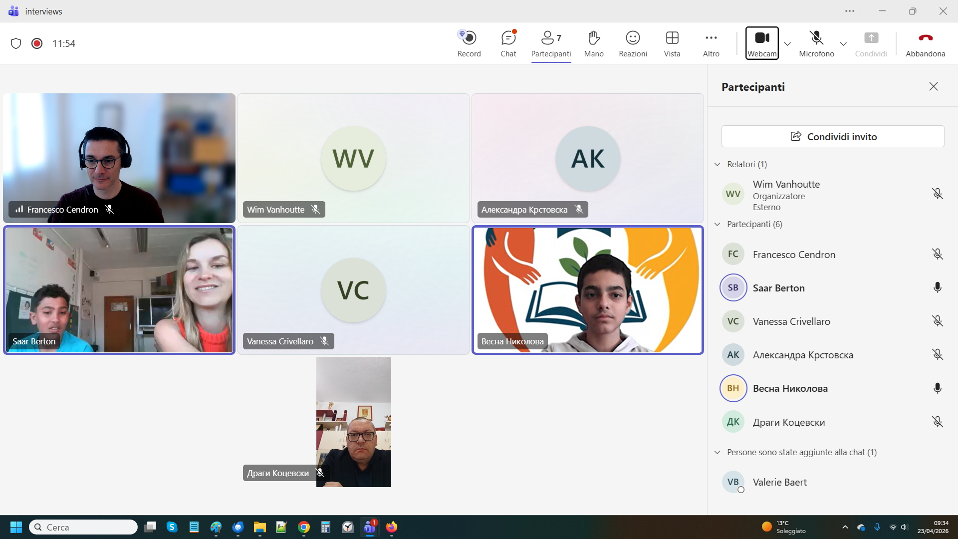 Student interviews 23 April 2026 — screenshot 2